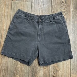 Bearbottom Clothing Stretch Denim Shorts Black Elastic Waist NWT Mens Large 5.5"